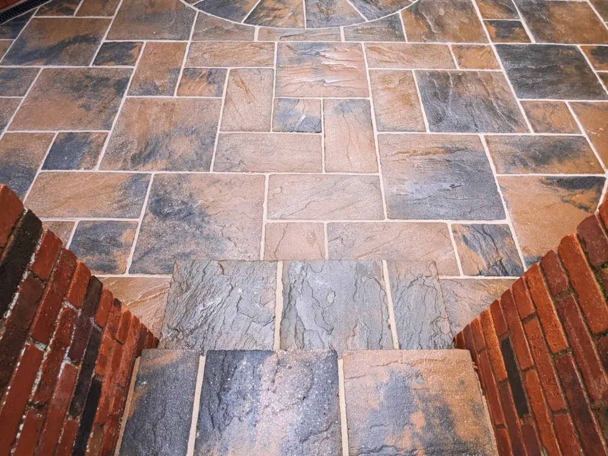The same patio after Restorra cleaning