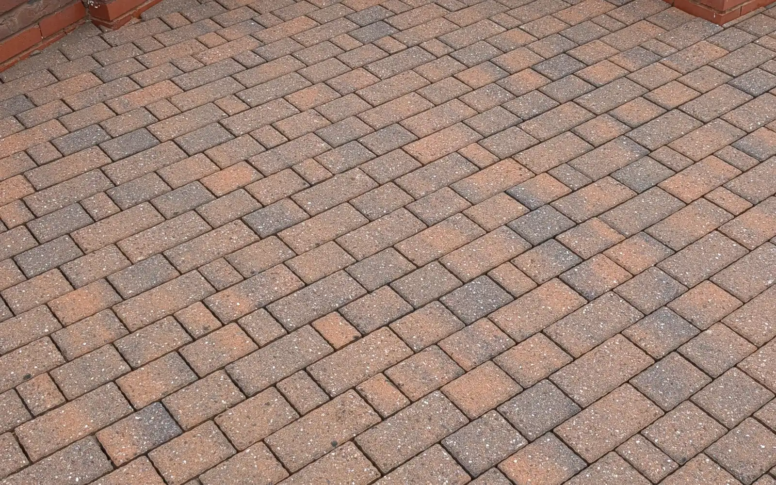 Cleaned paved courtyard at a Restorra project